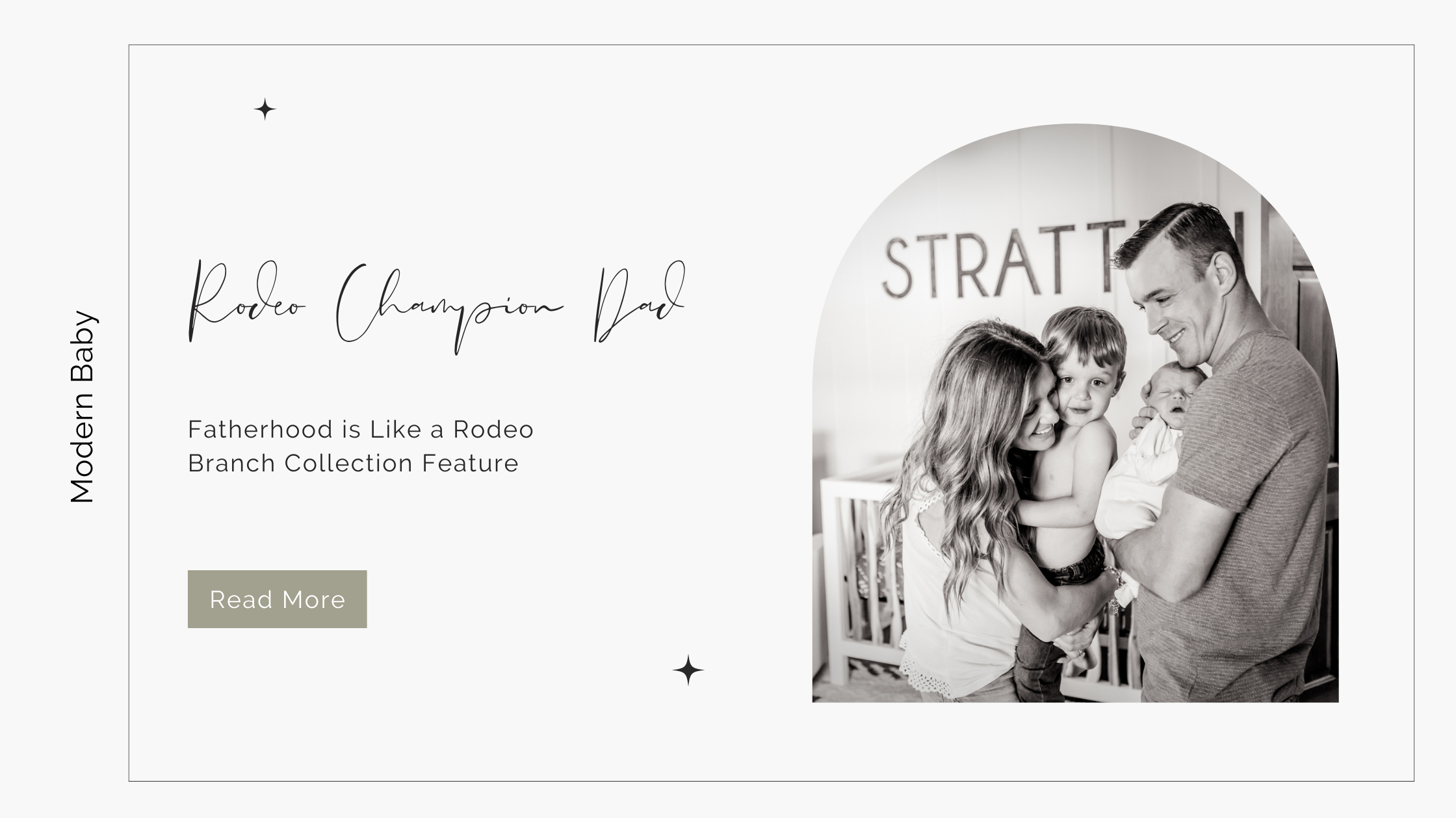 Modern Motherhood Blog Milk Street Baby | Tim O'Connell Rodeo Dad