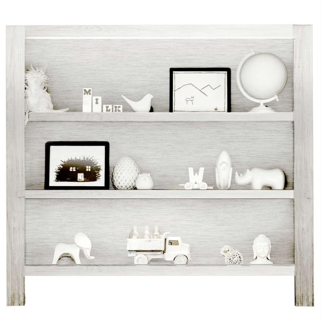 Shop the trend-setting rustic farmhouse bookcase hutch from the RELIC collection by Milk Street Baby.