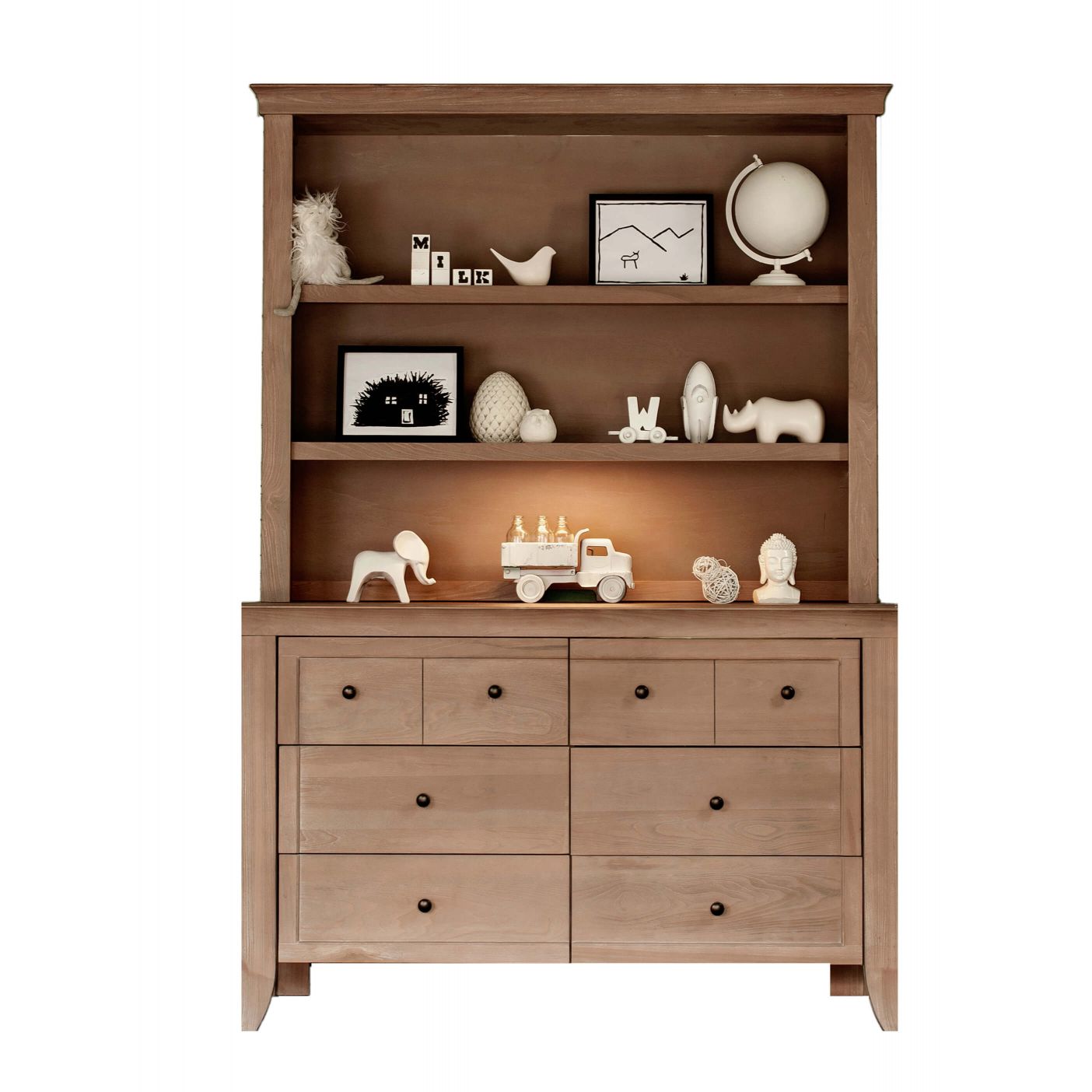 Shop the trend-setting vintage style hutch bookcase from the CAMEO collection by Milk Street Baby.