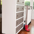 Shop the trend-setting mid century modern dresser from the TRUE collection by Milk Street Baby.