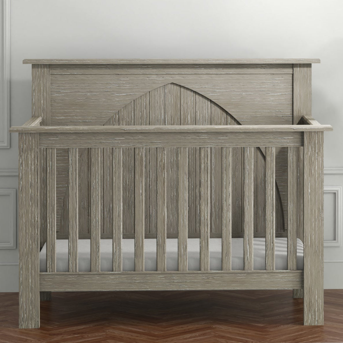 Shop the trend-setting farmhouse style crib from the RELIC collection by Milk Street Baby.