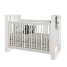 This traditional crib boasts angular lines of deeply distressed Spruce with a cubist style, you will truly own a “one of a kind” piece of art!