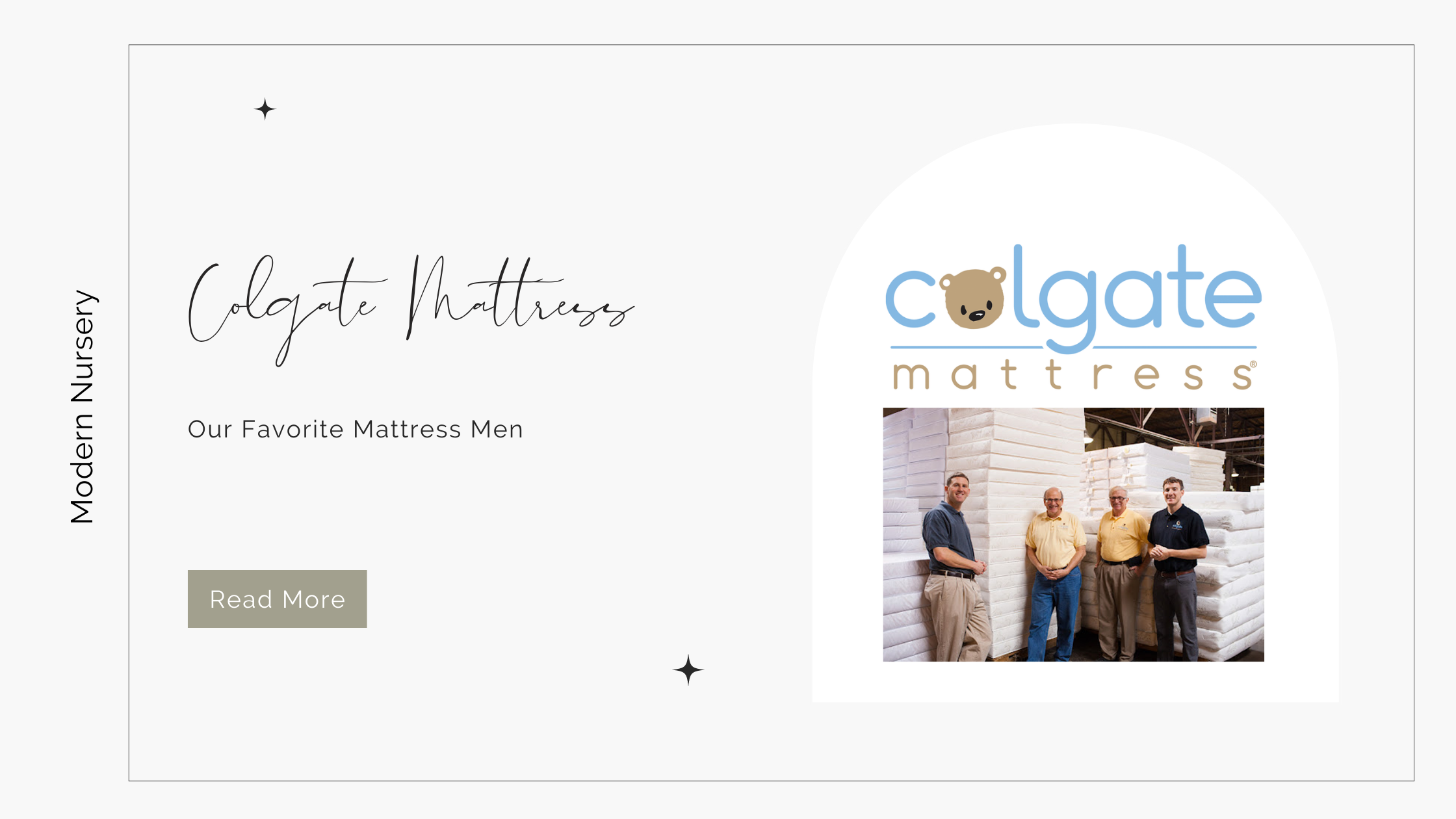 Modern Motherhood Blog Milk Street Baby | Colgate Mattress