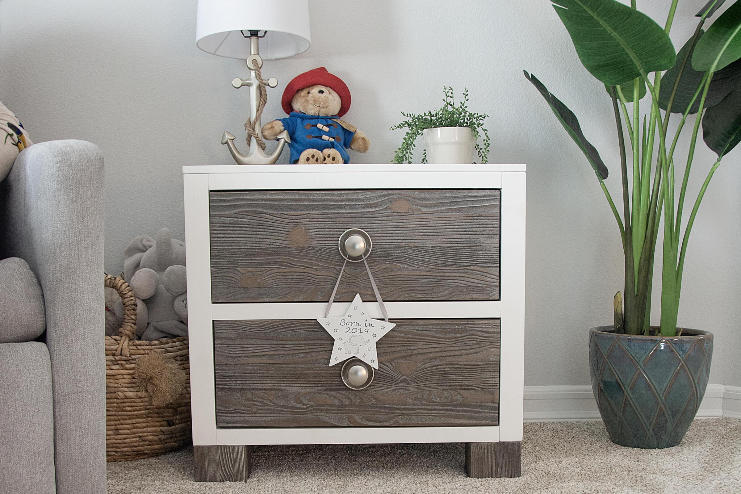 Our nursery night stands combine style and innovation, with LED nightlights built-in to the furniture!