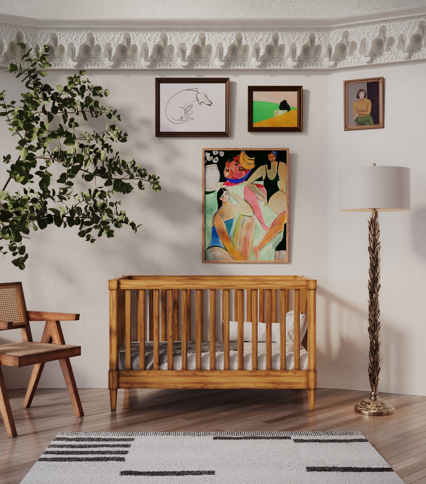 Acacia Wood Crib & Sets/ Nature inspired Nursery Furniture