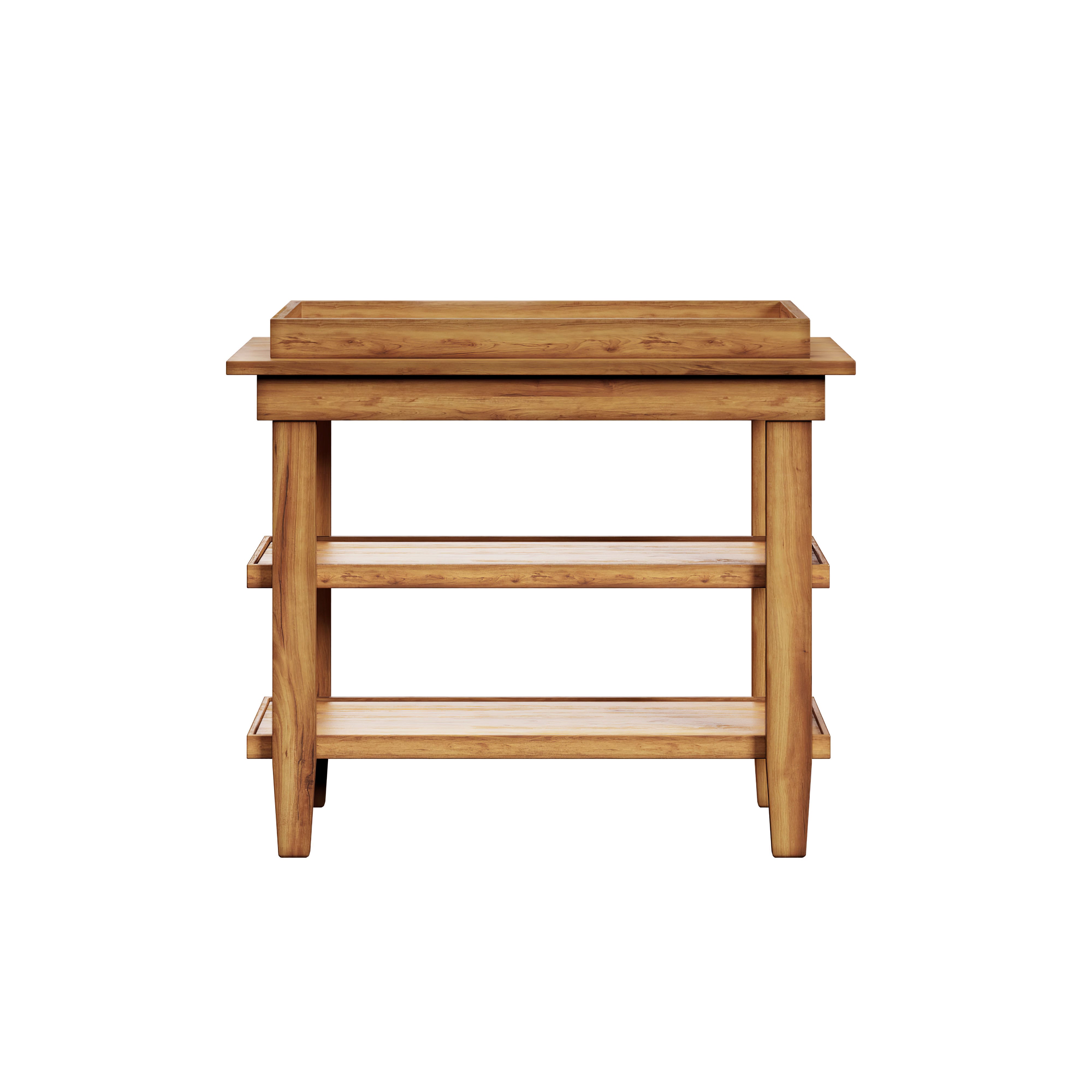 Milk Street Baby Acacia Open Shelf Changing Table