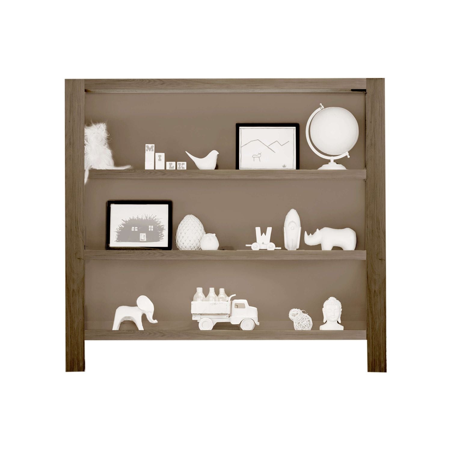 Shop the trend-setting rustic farmhouse bookcase hutch from the RELIC collection by Milk Street Baby.