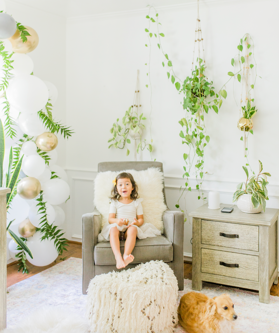 Rustic Farmhouse Nightstand 2 Drawers MILK STREET BABY Milk